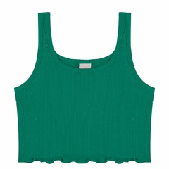 1000119864-02218 BLUSA CROPPED MALWEE TEEN VERDE - comprar online