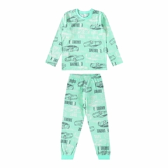 1000121927-DJ73B PIJAMA MALWEE KIDS VERDE CLARO CARRO