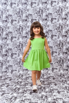 1054-4 VESTIDO LALOOK TAL FILHA VERDE