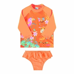 40705-LJ0041 CONJUNTO MARLAN PROTECAO UV LARANJA NEON