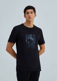 4F8714WEN CAMISETA HERING ESTAMPADA PRETO