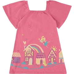 1000120452-01628 VESTIDO MALWEE KIDS EVASE ROSA CLARO