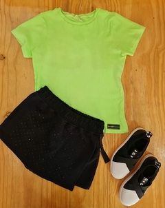 N0480-VD0074 BLUSA ANIME CANELADA VERDE NEON