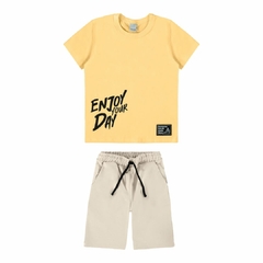 1000120075-00396 CONJUNTO MALWEE KIDS ESTAMPADO AMARELO