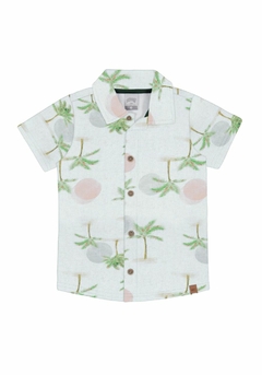 38831-Q0711D CAMISA ALAKAZOO ESTAMPA TROPICAL SUN OFF WHITE - comprar online