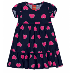 112332-6826 VESTIDO KYLY ESTAMPADO MARINHO