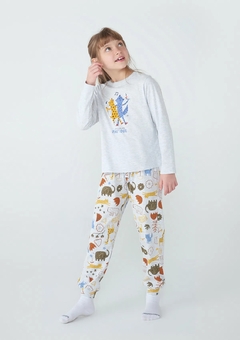 56CH1CEN PIJAMA HERING KIDS MESCLA CINZA