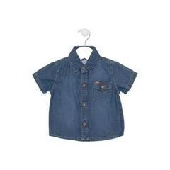 MK1000 CAMISA MANIA KIDS JEANS AZUL