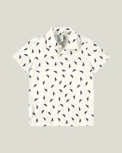 1000102177-C343D CAMISA POLO MALWEE KIDS ESTAMPADO OFF WHITE - comprar online