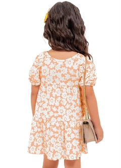 102203601 VESTIDO PLAYGROUND ESTAMPADO LARANJA/OFF WHITE - comprar online