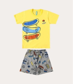 1000109606-00170 PIJAMA MALWEE KIDS AMARELO - comprar online