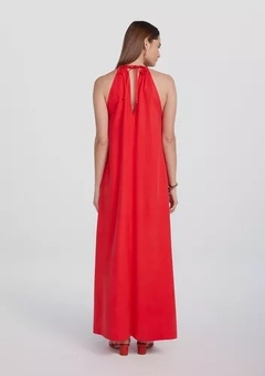 K4RL1BSI VESTIDO HERING MIDI EM VISCOSE VERMELHO na internet