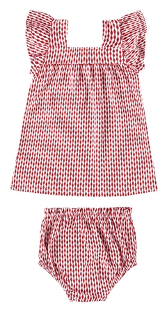 1000112610-DD76B CONJUNTO MALWEE KIDS BRANCO/VERMELHO - comprar online