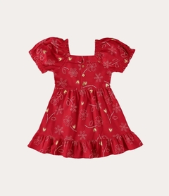 1000112729-DG76A VESTIDO MALWEE KIDS VERMELHO - comprar online