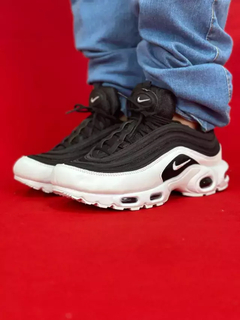 Nike air max 97 plus importado preto branco - comprar online