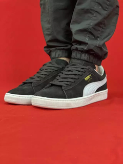 Puma suede preto branco - comprar online