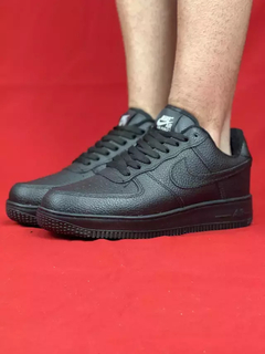 Nike air force 1 preto branco camurça - comprar online