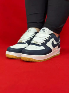 Nike air force 1 azul com branco - comprar online