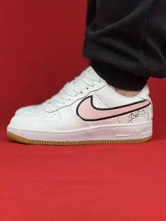 Nike Branco/Rosa Air Force Just do it