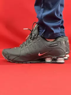 Nike Shox Nz 4 Molas Preto e prata