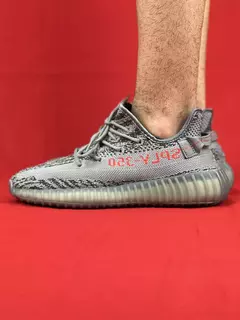 Adidas Cinza Vermelho Yeezy Boost 350 Beluga Importado Premium