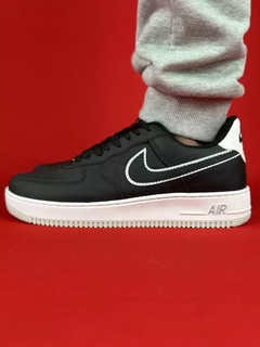 Nike air force 1 preto branco sola cinza nacional s