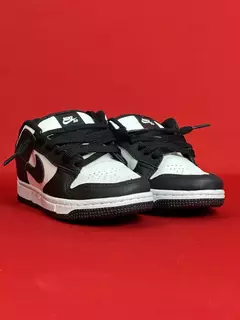 Dunk Low Infantil Preto Com Branco na internet