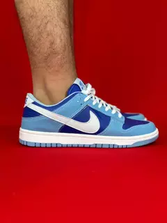 Nike dunk azul escuro azul claro branco nacional s