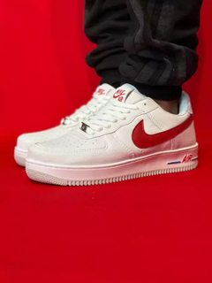 Nike air force 1 branco vermelho nacional s - comprar online