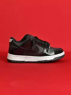 Dunk Low Infantil Preto Vinil Sola Branca