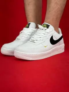 Nike air force 1 branco preto amarelo nacional s - comprar online