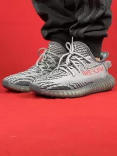 Adidas Yeezy Cinza/Vermelho Boost 350 Importado Beluga - comprar online