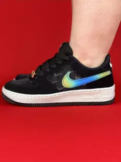 Nike air force 1 preto branco camurca camaleao nacional s - comprar online