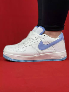 Nike Air Force 1 Branco Azul