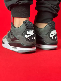 Nike air jordan 4 cinza preto vemelho nacional premium na internet