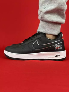 Nike air force 1 preto branco nyc nacional s