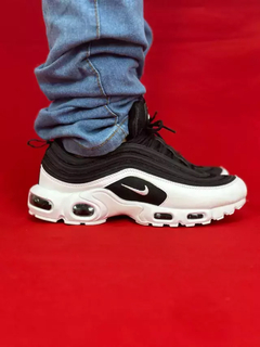 Nike air max 97 plus importado preto branco