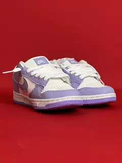 Dunk Low Infantil Lilas com Branco - loja online