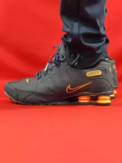 Nike Shox Nz 4 Molas preto e laranja