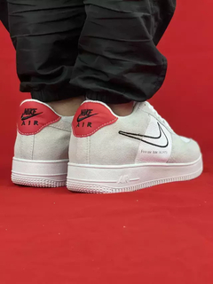 Nike Cinza Air Force 1 Couro First Use na internet