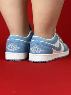 Air Jordan 1 Low branco azul bebe Nacional S na internet