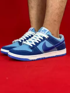 Nike dunk azul escuro azul claro veludo nacional - comprar online