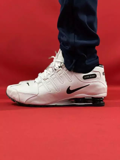 Nike Shox Nz 4 Molas Branco e preto