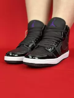 Nike Air Jordan 1 Preto branco roxo Nacional Premium - comprar online