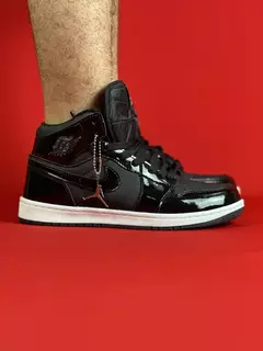 Air Jordan 1 High Todo Preto Vinil Sola Preta Nacional S