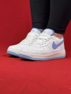 Nike Air Force 1 Branco Azul - comprar online