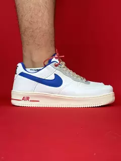 Nike air force 1 branco azul nacional s