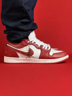 Air Jordan 1 Low vermelho branco Nacional S