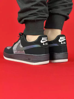 Nike air force 1 preto camurca camaleao sola marrom nacional s - Sharp Grifes