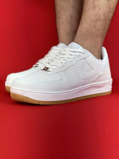 Nike air force 1 branco marrom nacional s - comprar online